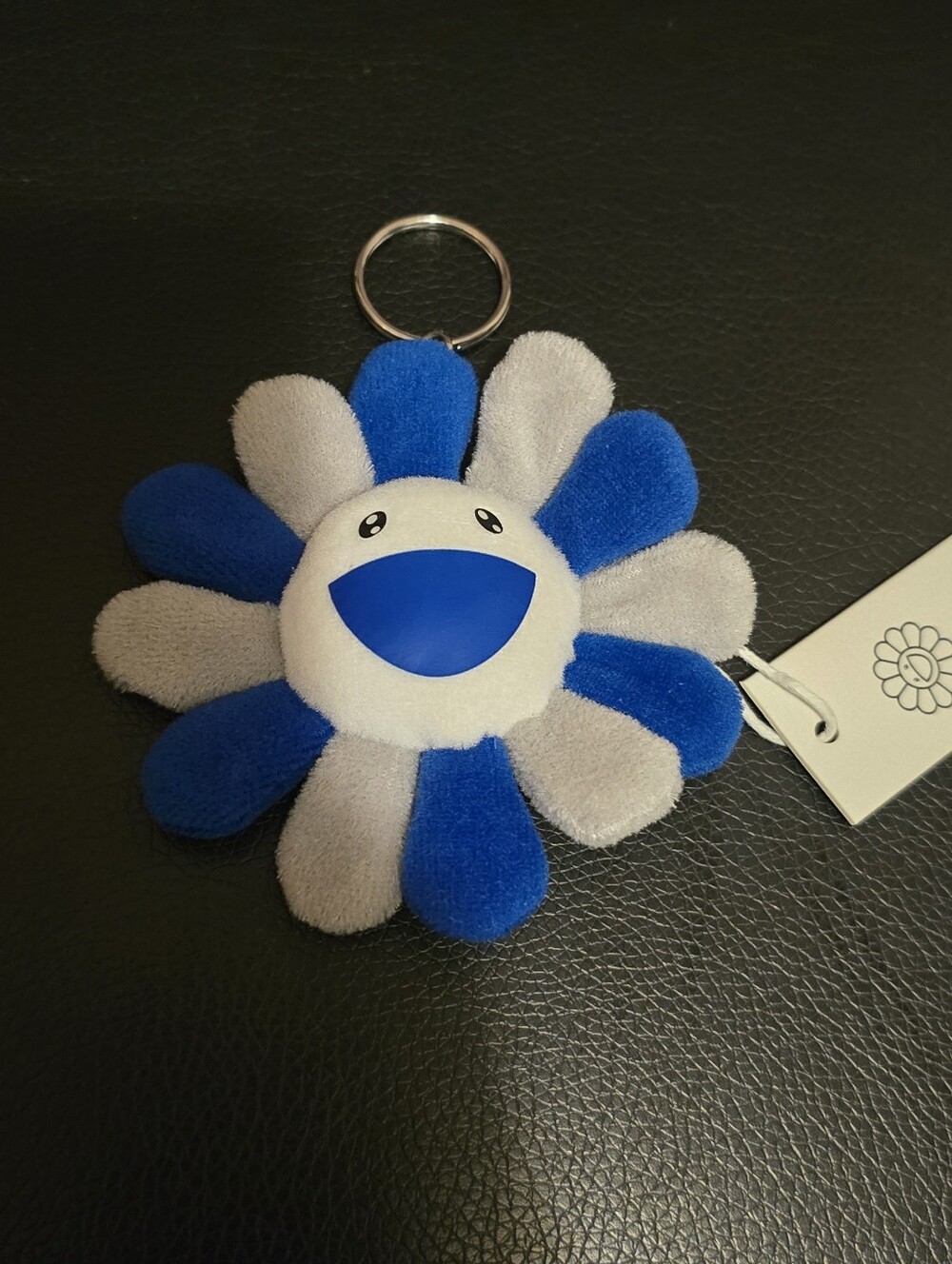Takashi Murakami Dodgers Blue & White Flower Keychain